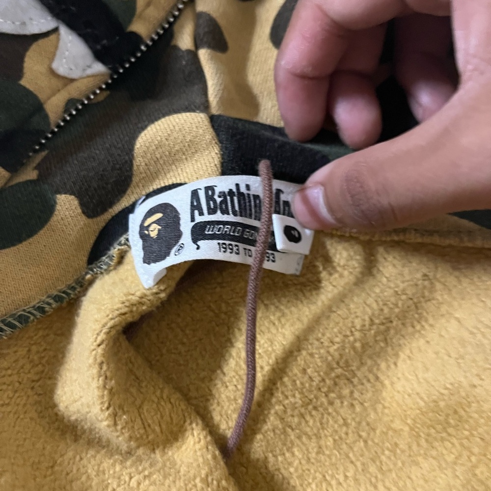 Bape Camouflage Zip Up Sweater - Green and Brown